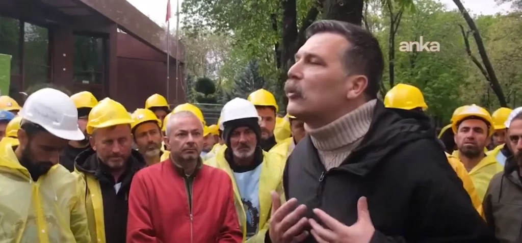 Erkan Baş, Doruk Maden İşçilerini ziyaret etti.